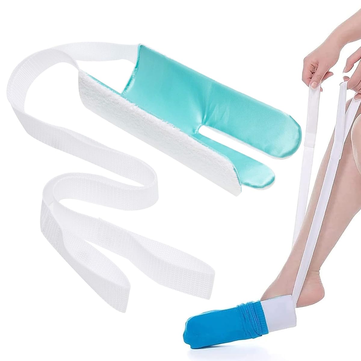 HANNEA Sock Aid, Soft Sock Aid Device for Seniors, Disabled, Pregnant, Sock Helper Aide Tool - Sock Assistant Device No Bending, Easy On Easy Off HANNEA Sock Aid, Soft Sock Aid Device for Seniors, Disabled, Pregnant, Sock Helper Aide Tool - Sock Assistant Device No Bending, Easy On Easy Off
